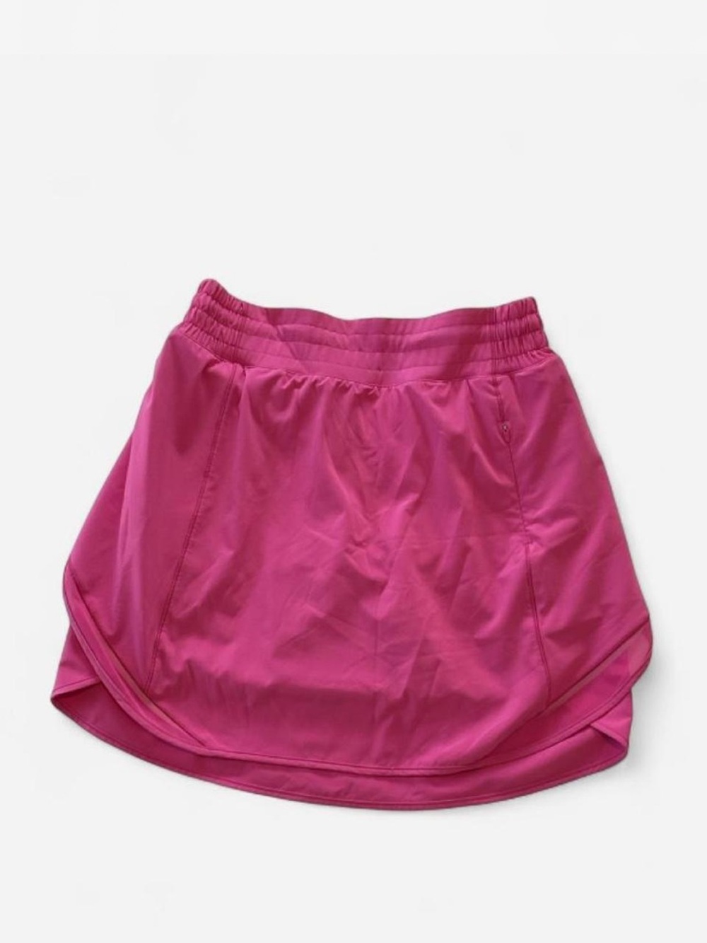 Lululemon Pink Running Skirt Skort Built-In Shorts Silicone Grip Size 6